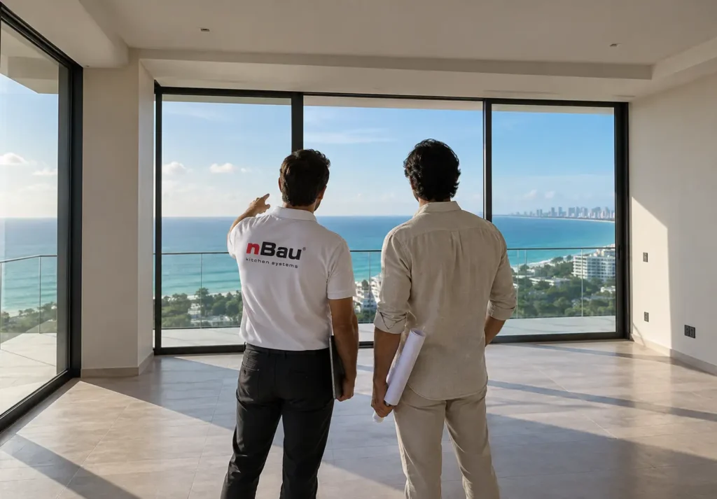 Visita y brief nBau diseño de cocinas e instalación